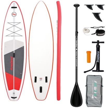 Deska do pływania SUP FunWater SUPFW69C 3,35m (czerwono-biała)