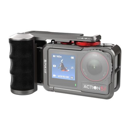 Metalowa obudowa ochronna z uchwytem Puluz dla DJI Osmo Action 5 Pro / Action 4 / Action 3