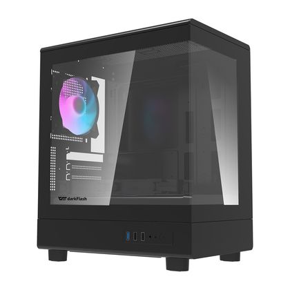 Obudowa komputerowa Darkflash DB330M + 3 wentylatory (czarna)