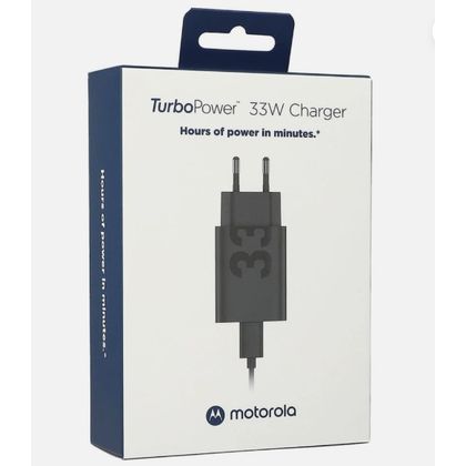 Oryginalna Ładowarka Sieciowa Motorola TurboPower 33W + kabel USB-C czarna (blister)