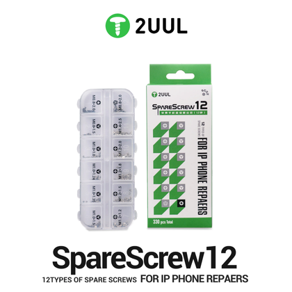 2UUL SpareScrew12 SC22 Śrubki Zestaw śrub do iPhone’a - 330 szt.