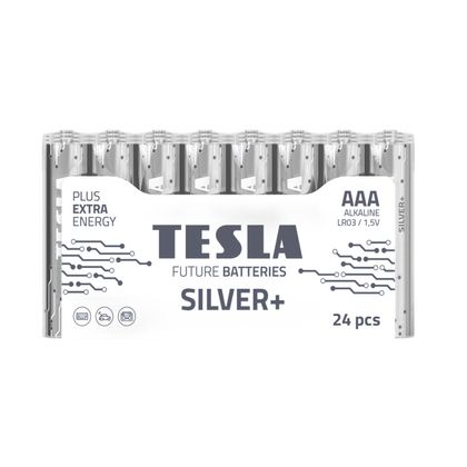 Baterie alkaliczne TESLA AAA/LR03/1,5V 24szt SILVER+