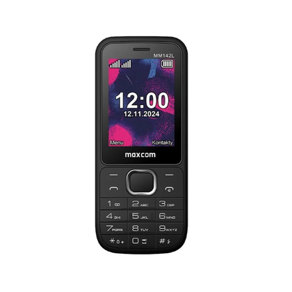 Telefon dla seniora Maxcom MM142L - czarny