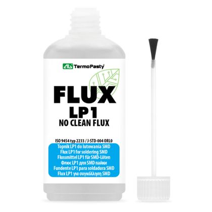 Flux topnik LP1 z pędzelkiem do lutownia SMD - 100 ml