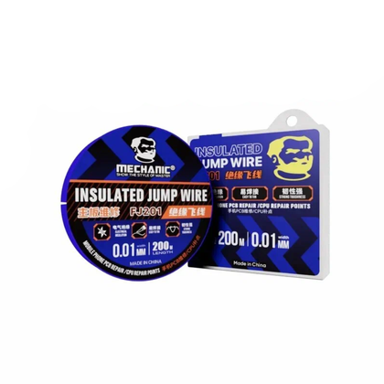 MECHANIC FJ201 Cienki izolowany drut do naprawy ścieżek na PCB 0,01 mm - 200 m