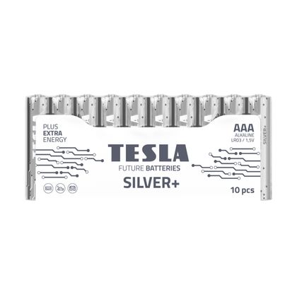 Baterie alkaliczne TESLA AAA/LR03/1,5V 10szt SILVER+