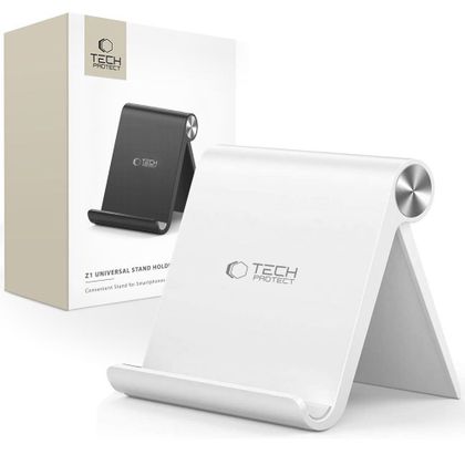 TECH-PROTECT Z1 UNIVERSAL STAND HOLDER SMARTPHONE & TABLET WHITE