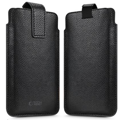 TECH-PROTECT SM65 UNIVERSAL PHONE POUCH 6.0-6.9 INCH BLACK/BLACK