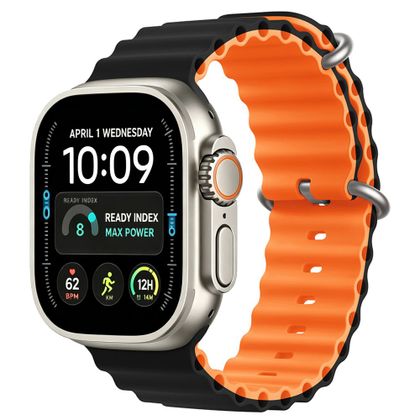 TECH-PROTECT ICONBAND PRO APPLE WATCH 8 / 9 / 10 / 11 / 12 / SE / ULTRA (44 / 45 / 46 / 49 MM) BLACK/ORANGE