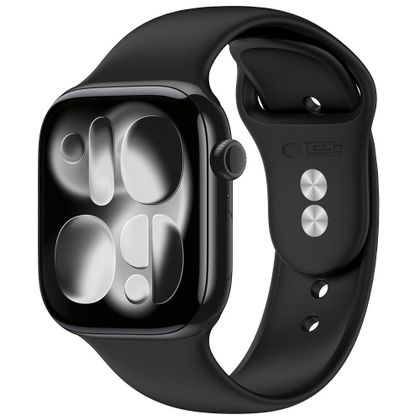 TECH-PROTECT SILICONE APPLE WATCH 8 / 9 / 10 / 11 / 12 / SE (40 / 41 / 42 MM) BLACK