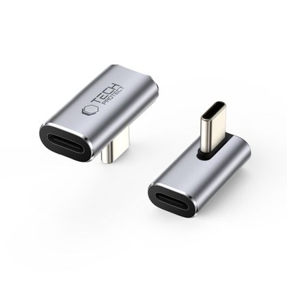 TECH-PROTECT ULTRABOOST AA03 ANGLE ADAPTER TYPE-C GREY