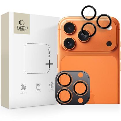 OSŁONA APARATU TECH-PROTECT CAMRING FIT+ IPHONE 14 PRO / MAX / 15 PRO / MAX / 16 PRO / MAX / 17 PRO / MAX BLACK
