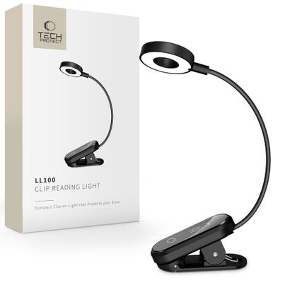 TECH-PROTECT LL100 CLIP READING LIGHT BLACK