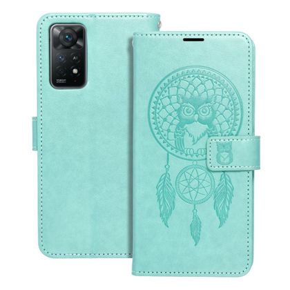 Etui z klapką na Xiaomi Redmi NOTE 11 / 11S Mezzo Book łapacz snów zielone