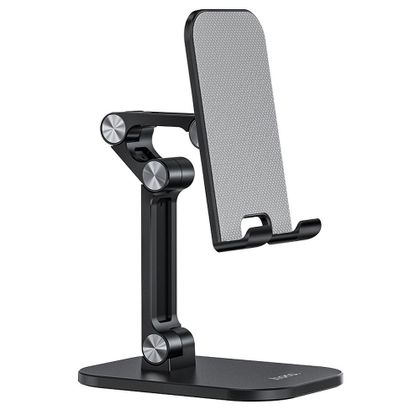 Uchwyt na telefon / tablet biurkowy składany Hoco (4,7" - 13") PH34 czarny