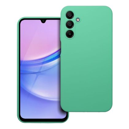 Etui na Samsung A15 5G / A15 4G Silicone 2mm (camera protection) miętowe