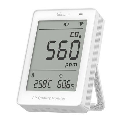 Miernik jakości powietrza WiFi LCD Sonoff AirGuard CO2 SAWF-08P