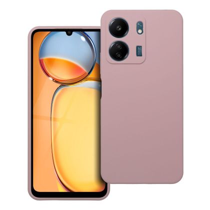 Etui na Xiaomi Redmi 13C Silicone 2mm (camera protection) pudrowy róż
