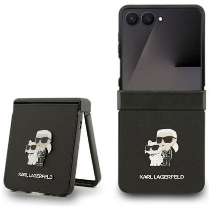 KARL LAGERFELD futerał do SAMSUNG Z FLIP7 KLHCZF7SAPKCNPK (Saffiano KC PIN) czarny