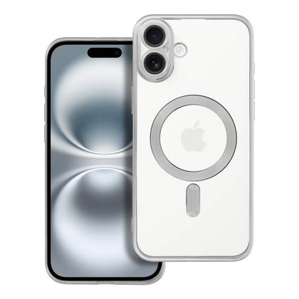 Etui na iPhone 16 PLUS Electro Mag Cover zgodne z MagSafe srebrne