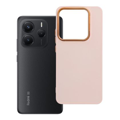 Etui na Xiaomi Redmi Note 14 5G Frame pudrowy róż