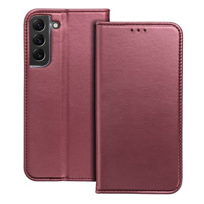 Etui z klapką na Samsung S26 FE Smart Magneto burgundowe