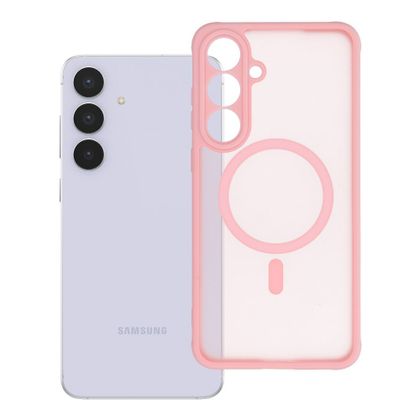 Etui na Samsung S25 FE Full Matte Mag Cover zgodne z MagSafe jasnoróżowy