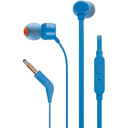 Słuchawki przewodowe douszne JBL T160BL niebieskie