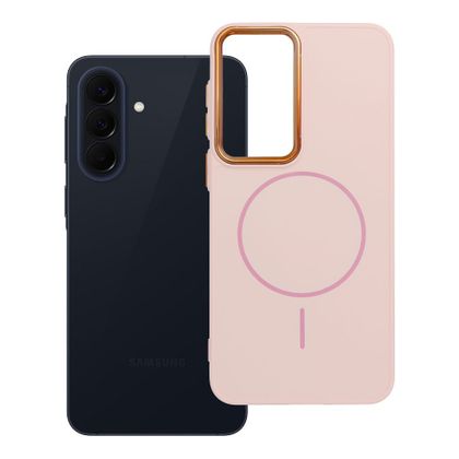 Etui na Samsung A57 Frame Mag Cover zgodne z MagSafe pudrowy róż