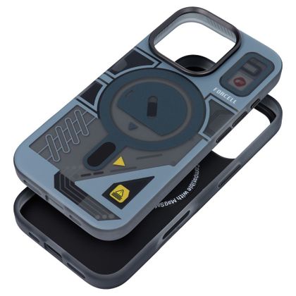 Etui na iPhone 16 PLUS Forcell F-Protect Levels Dual Layer 4D technology zgodne z MagSafe Military Drop-Test cyber grey