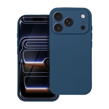 Etui na iPhone 17 Pro / 18 Pro (low camera edge) Soft ciemnoniebieskie