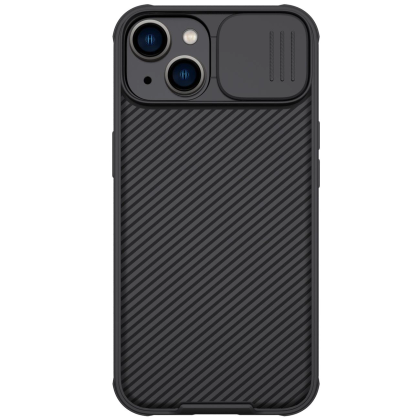 Nillkin CamShield Pro Magnetic Case etui iPhone 14 Plus pokrowiec osłona na aparat kamerę czarny (z MagSafe)