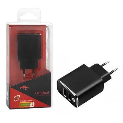 ŁADOWARKA SIECIOWA 18W 3A CZARNA FASTON FAST CHARGER QUICK 3000mA ALUMINIOWA