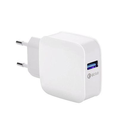 Economy Ładowarka sieciowa Faston USB 3A 15W Quick Charge QC3.0 Biały