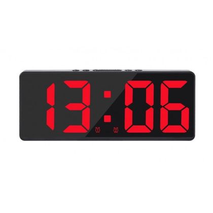 ZEGAR BUDZIK TRUSTY DUŻY LCD red