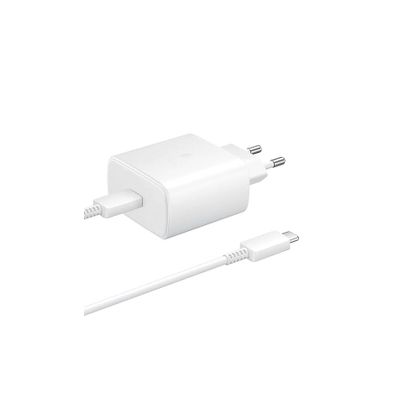 Samsung ładowarka sieciowa Typ-C 45W + kabel Typ-C - Typ-C biały EP-TA845XBEGWW
