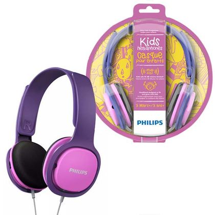 Philips słuchawki przewodowe nauszne dla dzieci Jack 3,5mm różowy SHK2000PK/00