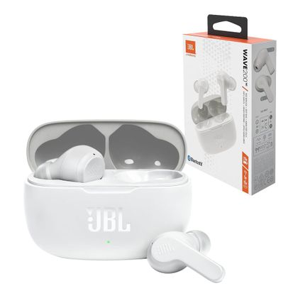 JBL słuchawki bezprzewodowe douszne Wave 200 TWS BT5.0 A2DP biały 48 mAh / 500 mAh