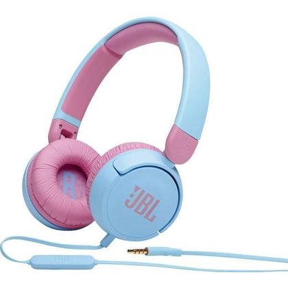 Słuchawki przewodowe nagłowne JBL JR310 różowo niebieskie