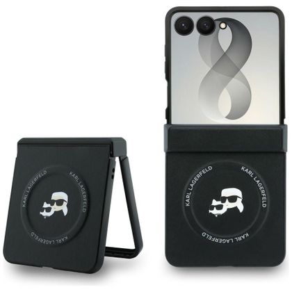 KARL LAGERFELD futerał do SAMSUNG GALAXY Z FLIP 8 kompatybilny z MagSafe (Karl&Choupette Saffiano Pins) czarny