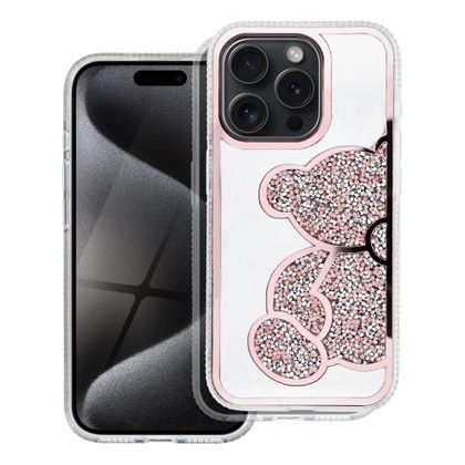 Etui na iPhone 13 Teddy Bear różowe