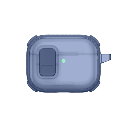 Etui AMAZINGTHING Titan Pro Mag Case Clear do AirPods Pro 3 - niebieskie