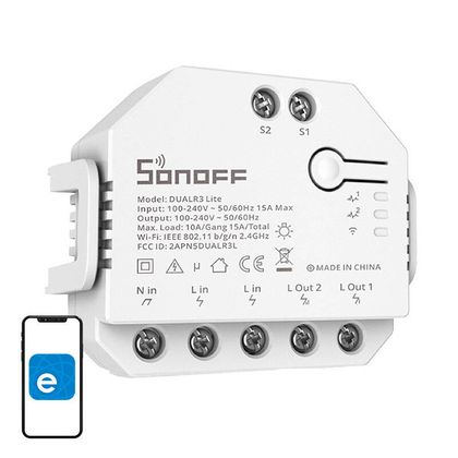 Przełącznik SONOFF Dual R3 Lite Wi-Fi 2-kanałowy