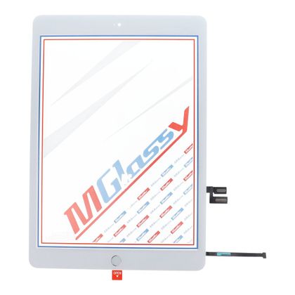 MUSTTBY Ekran dotykowy + taśma klejąca + Home do iPAD 7 (biały)