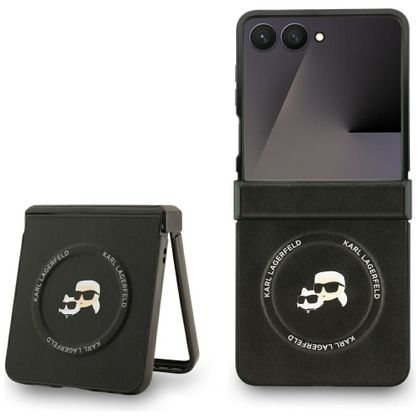 KARL LAGERFELD futerał do SAMSUNG Z FLIP7 kompatybilny z MagSafe KLHMZF7PSMLRKCK (PU K&C PINS) czarny