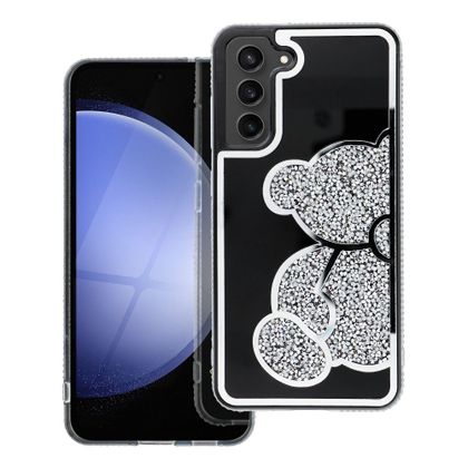 Etui na Samsung A15 4G / A15 5G Teddy Bear srebrne