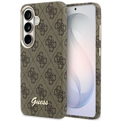 GUESS futerał do SAMSUNG S26 GUHMS26S5P4FWMSW (4G Script MagSafe) brązowy