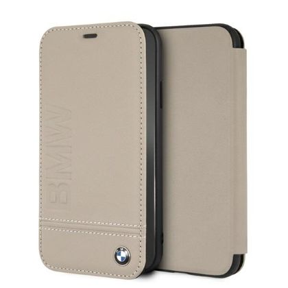 BMW BMFLBKI61LLST iPhone Xr bookbeżowy/taupe Logo Imprint