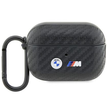 BMW BMAP2WMPUCA2 AirPods Pro 2(2022/2023) cover czarny/black Carbon Double Metal Logo