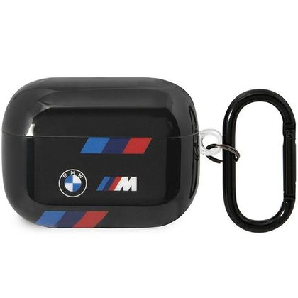 BMW BMAP222SOTK AirPods Pro 2(2022/2023) cover czarny/black Tricolor Stripes